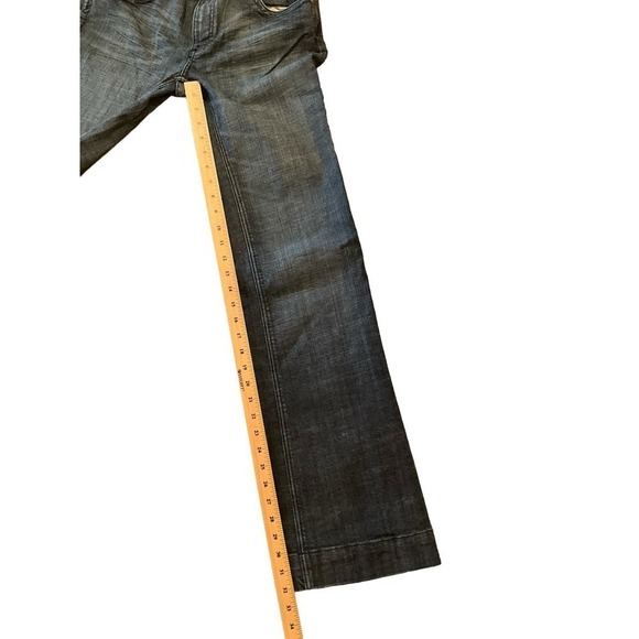 See Thru Soul Jeans Women's Size 30 Black Bootcut Leg Low-Rise Dark Wash Cotton - Picture 4 of 8